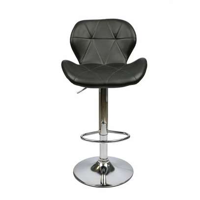 Leather Padded Swivel Adjustable Barstool image 2