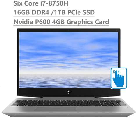 2019 Newest HP Zbook 15V G5 15.6" Full HD FHD Touchscreen Mobile Workstation Laptop (Intel Six-Core i7-8750H, 16GB DDR4 RAM, 1TB PCIe NVMe SSD) Fingerprint, Backlit, Thunderbolt, Windows 10 Pro image 1