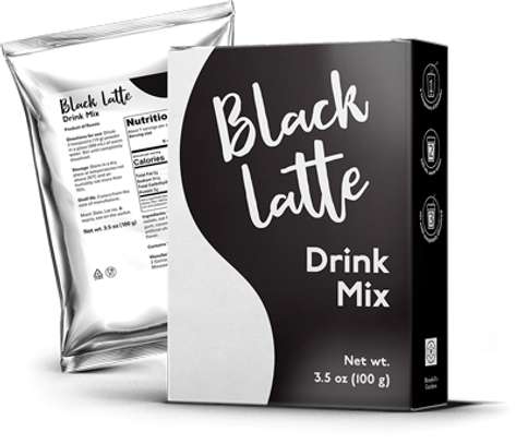 Black Latte Dry Drink Black Charcoal Latte image 1