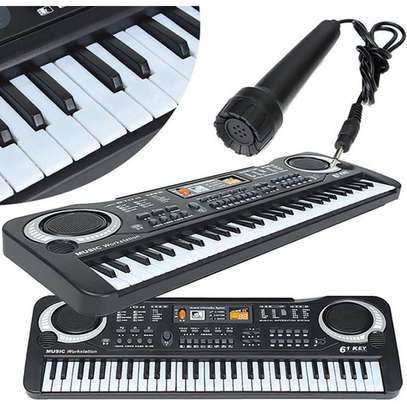 Keyboard Kids 61 Key Electronic Digital Piano + Microphone image 3