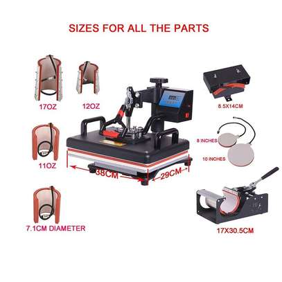 8 in1 heat press transfer multifunctional sublimation image 3