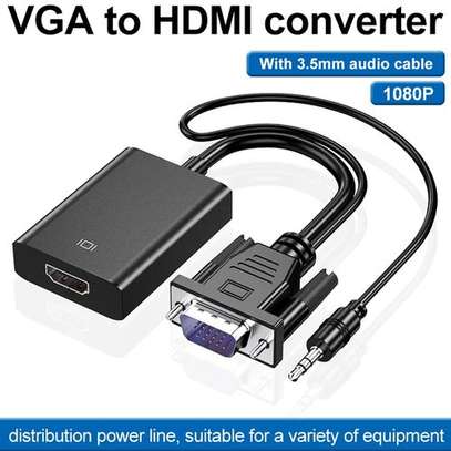 VGA To HDMI Converter Adapter Cable With Audio image 2