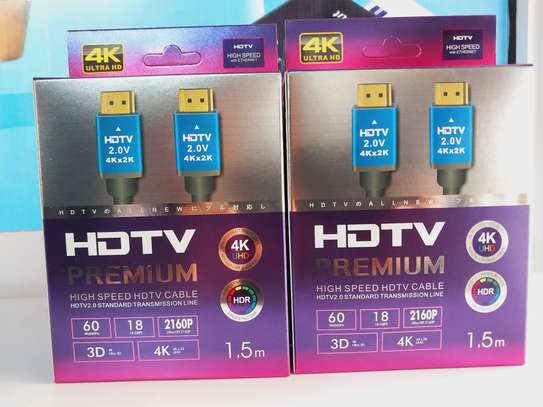 Premium Quality 4K HDTV HDMI Cable 1.5meters image 1