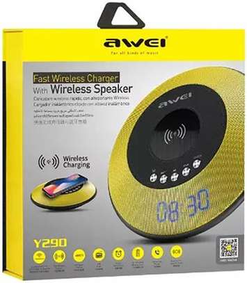 AWEI Y290 Bluetooth Speaker with Wireless Charger Mini Portable Speakers Waterproof Sound Box image 5