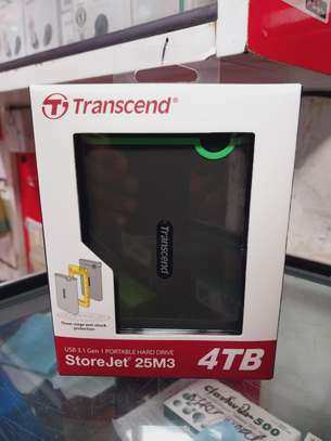 TRANSCEND 4TB USB 3.1 External HDD – Iron Grey and Purple image 2