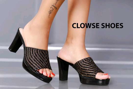 Classy block heel shoes image 1