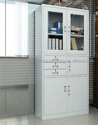 Durable Steel File Cabinet with Glass Door image 4