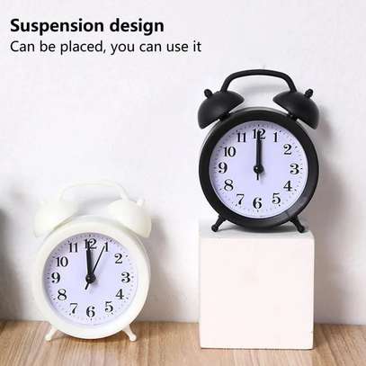 Cute  Alarm Clock with Large Analog Battery Operated image 3