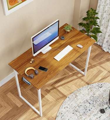 Office Desk: Generic Wood Study Computer Desk image 6
