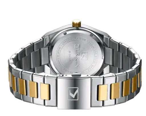 Luminous Hands Silver-Golden Chain (green dial)Curren Watch image 1