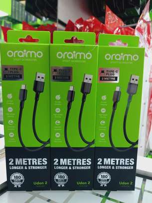 Oraimo 2A Fast Charger Type C 2m USB Type C Cable image 1