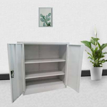 Double-Door Steel Filing Cabinet – Adjustable Shelves image 2