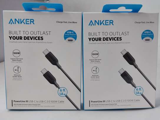 Anker PowerLine III USB-C to USB-C 100w Cable (6ft) 1.8M image 3