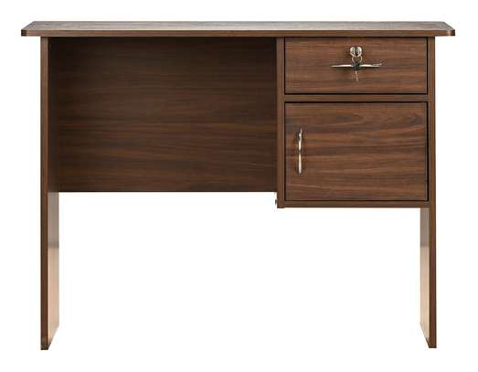 Office table: Brown office table with drawers image 2