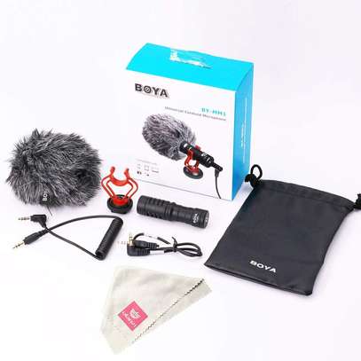 BOYA Video Microphone for Camera black and red image 2