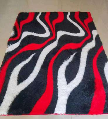 Quality fluffy pattern carpets size 5*8 image 11