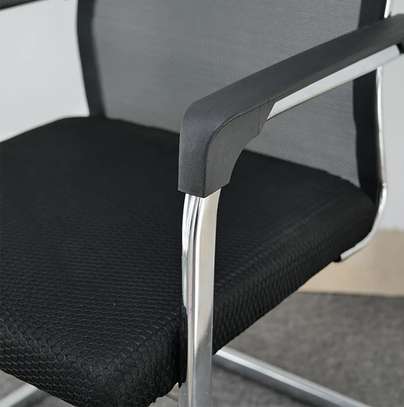 Office Chair: Non-Swivel Mid-Back Visitor Seat image 4