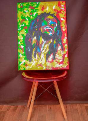 Bob Marley Acrylic painting on sale image 3