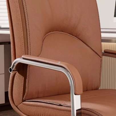 Office Chair: Non Adjustable Office Chair In Pure Black image 3