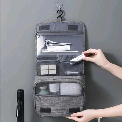 Portable cosmetic makeup toiletry bags with hooks image 5