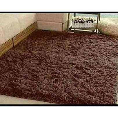 Soft Fluffy Carpet  5*8 (chocolate brown) image 1