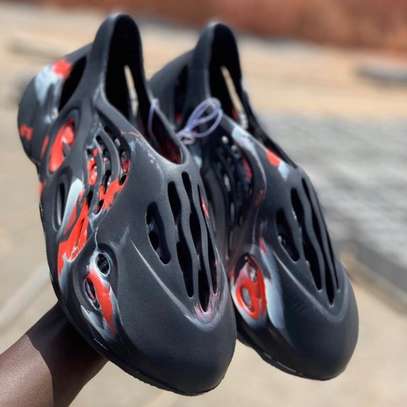 Adidas Yeezy Foam Runner Black Orange Sneakers
