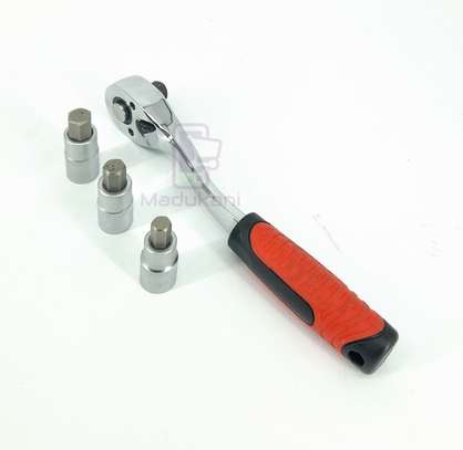 8mm, 12mm, 14mm ½ inch Hex Bit Sockets with Ratchet Handle image 3