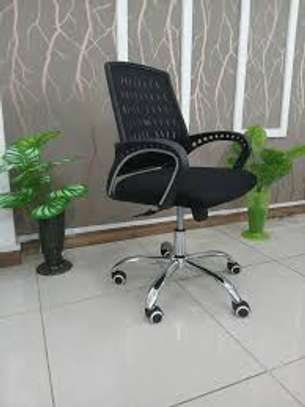 Swivel Mesh Mid Back Secretarial Office Working Chair image 1
