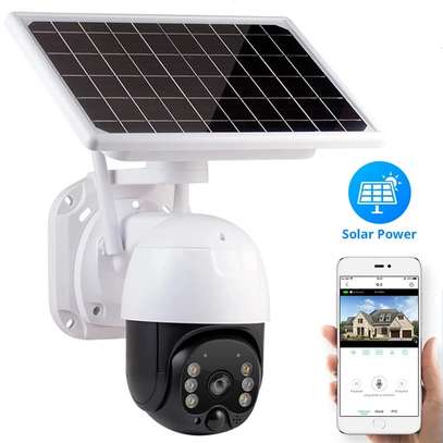 4G Solar PTZ Camera.(with simcard and memory card slots). image 1