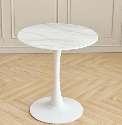 Office Table: Round Tulip Marble Coffee Table image 1