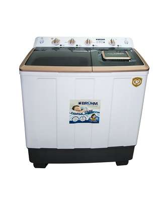 Bruhm BWT-120H Twin Tub Semi Automatic Washing Machine, 12Kg image 1