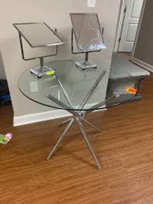 Round Clear Glass Coffee Table image 6