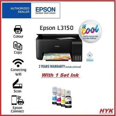 Epson L3150 WiFi Printer 3 in 1 Original Refill Ink Tank (Print/Scan/Copy). image 1