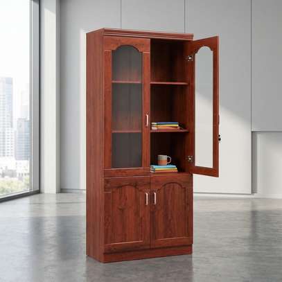 2 Door Mahogany Office Cabinet image 2
