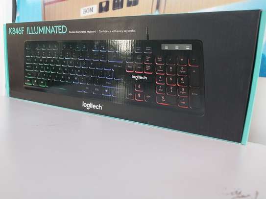 Logitech K846F USB Illuminated Wired Gaming Keyboard image 3