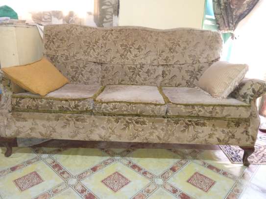 Antique baroque style 5 seater sofa image 3
