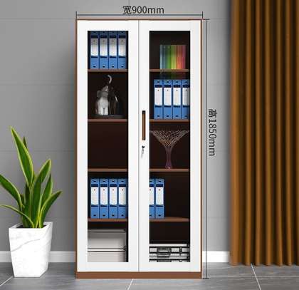 2-Door Open Front Assemble Steel Office Cabinet image 2