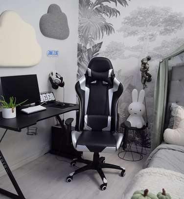 Office Chair: Ergonomic Leather Home Gaming Chair image 4