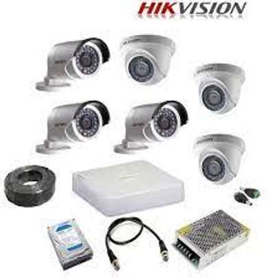 6 CHANNEL CCTV CAMERA COMPLETE SET. image 1