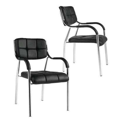 Simple outdoor office meeting stackable chair image 1