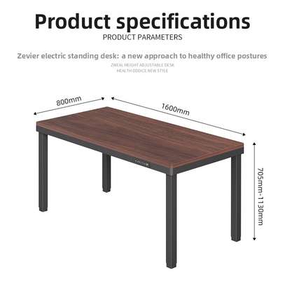 Computer table: 120cm x 60cm rectangular computer table image 3