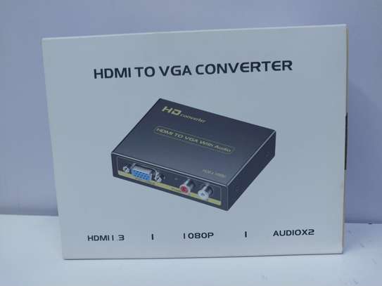 High Performance HDMI to VGA HD Video Converter Adapter with image 2