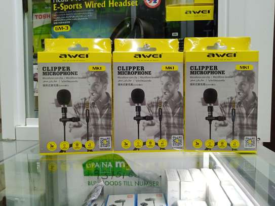 Awei MK1 Clipper Microphone 3.5mm Jack Noise Reduction image 2