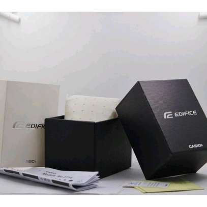 Casio EDIFICE EF-550 BLACK Dial GOLD Steel image 2