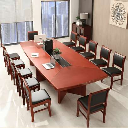 Boardroom Table: 3000mm Executive Integrated Boardroom Table image 3