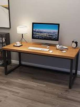 Rectangular Metal Framed Computer Working Desk image 4