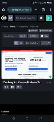AI Website Template - M-Pesa Ready & KES Pricing image 1