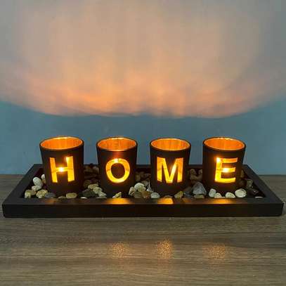Rustic Decor Candle Holders Set image 2