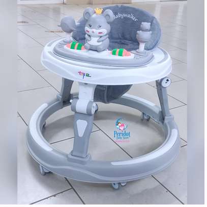 TOP 2 Height Adjustable Anti-Rollover Push Baby Walker image 1