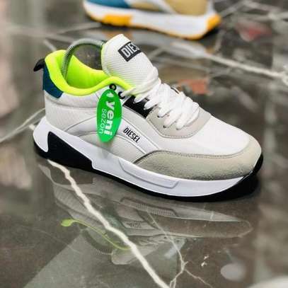 Diesel Men's Shoes White Yeni Sezoni Sneakers image 1